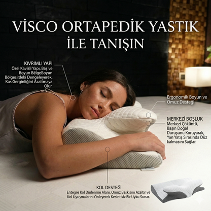 Ortopedik Visco Yastık | Boyun & Omuz Desteği